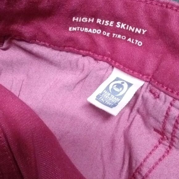 NWT High Rise Skinny Jeans- Mulberry Pink - Picture 7 of 7